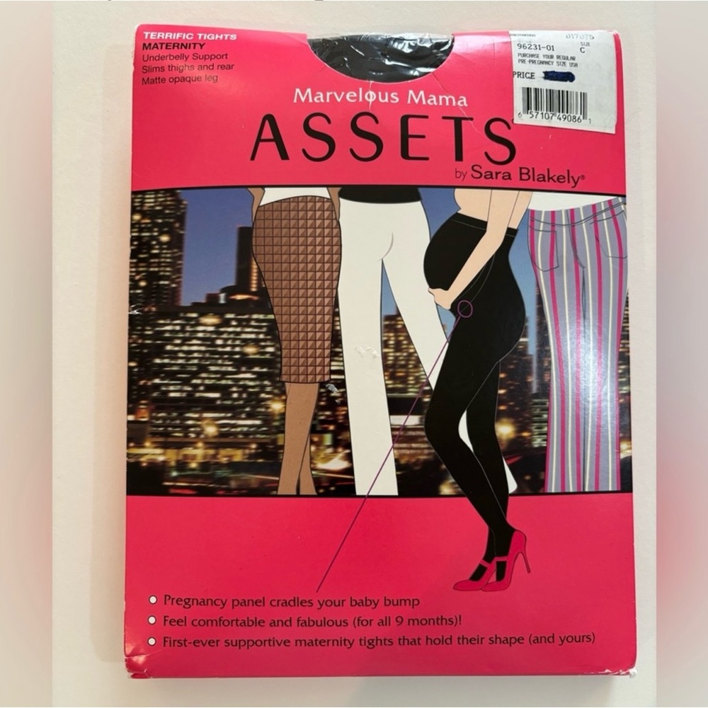 Marvelous Mama ASSETS by Sara Blakely Maternity Tights Sz C
